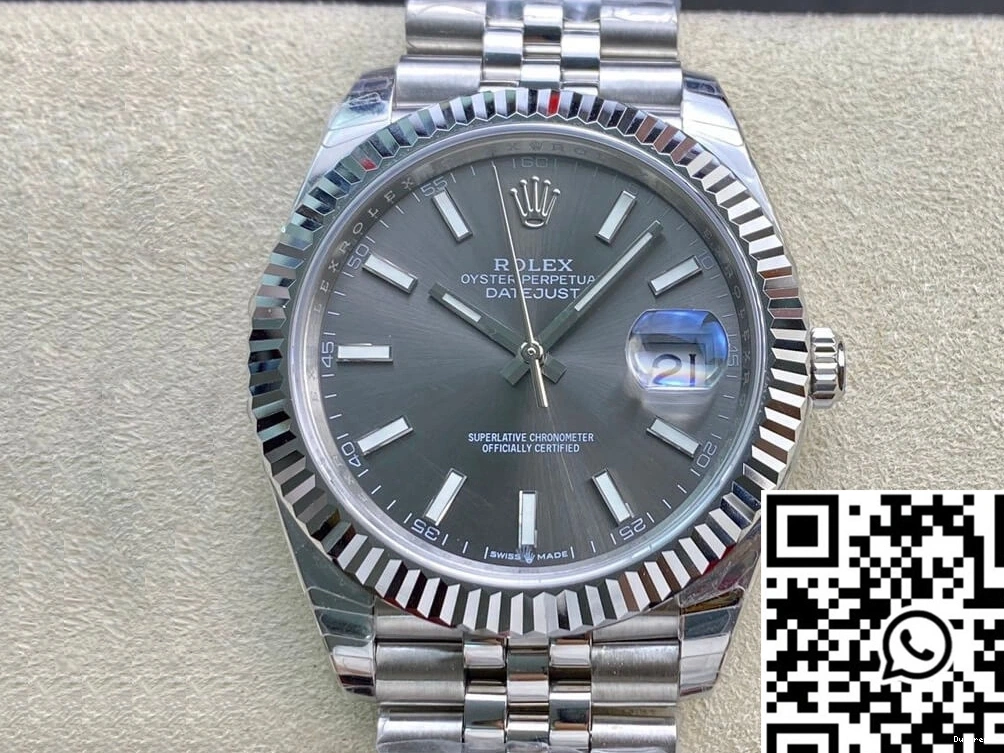 Dial Rolex M126334-0014 Datejust Factory EW Grey 0412